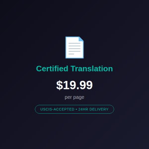 Certified Translation