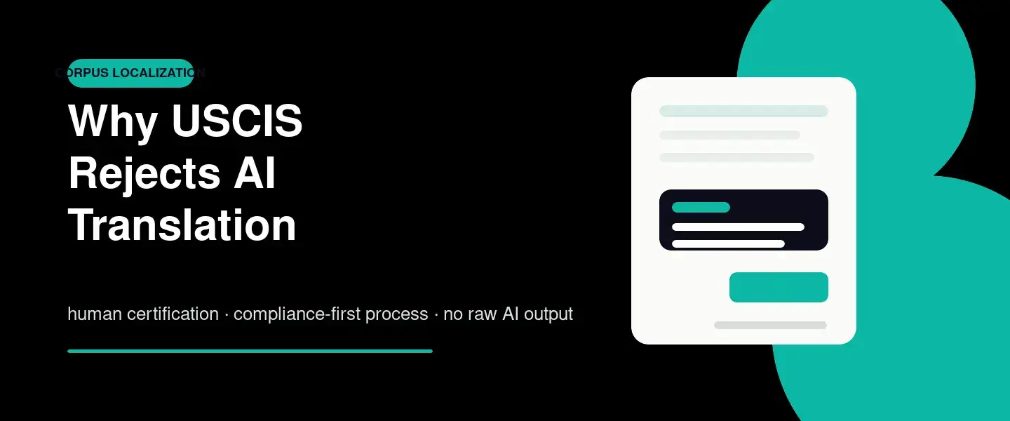 USCIS Rejects AI Translation: Here’s Why Your ChatGPT Translation Will Fail