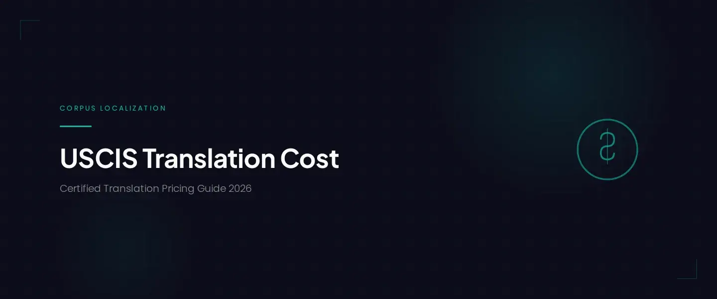 Certified Translation Cost per Page for USCIS in 2026