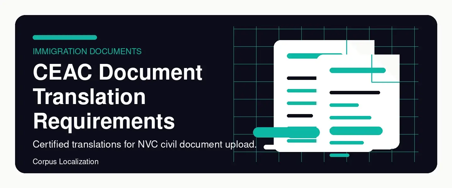 CEAC Document Translation Requirements for NVC Civil Documents