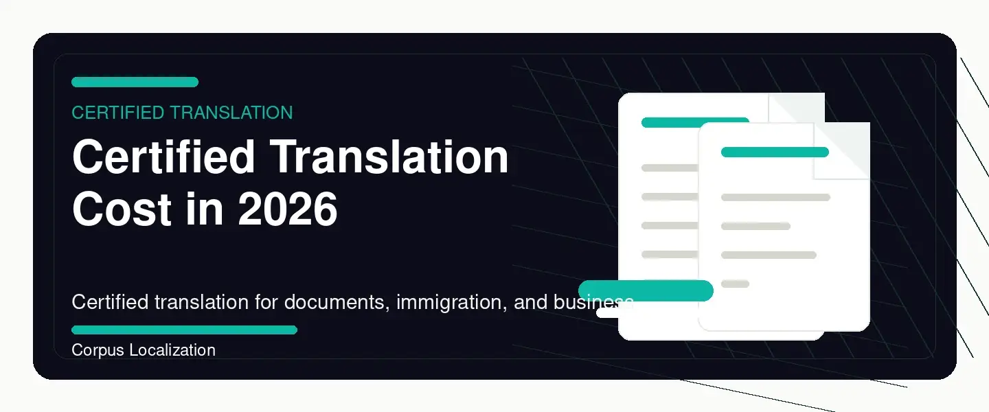 Certified Translation Cost: $19.99/Page for Standard Documents