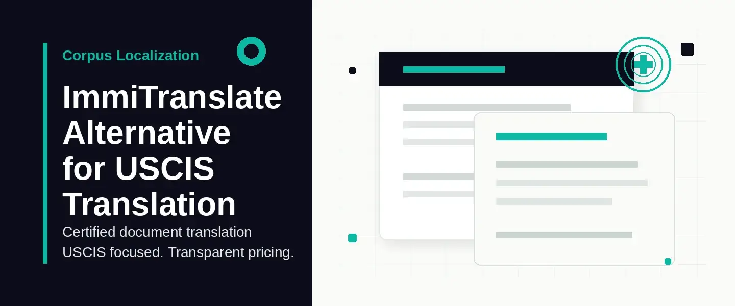 ImmiTranslate Alternative Checklist | $19.99/Page